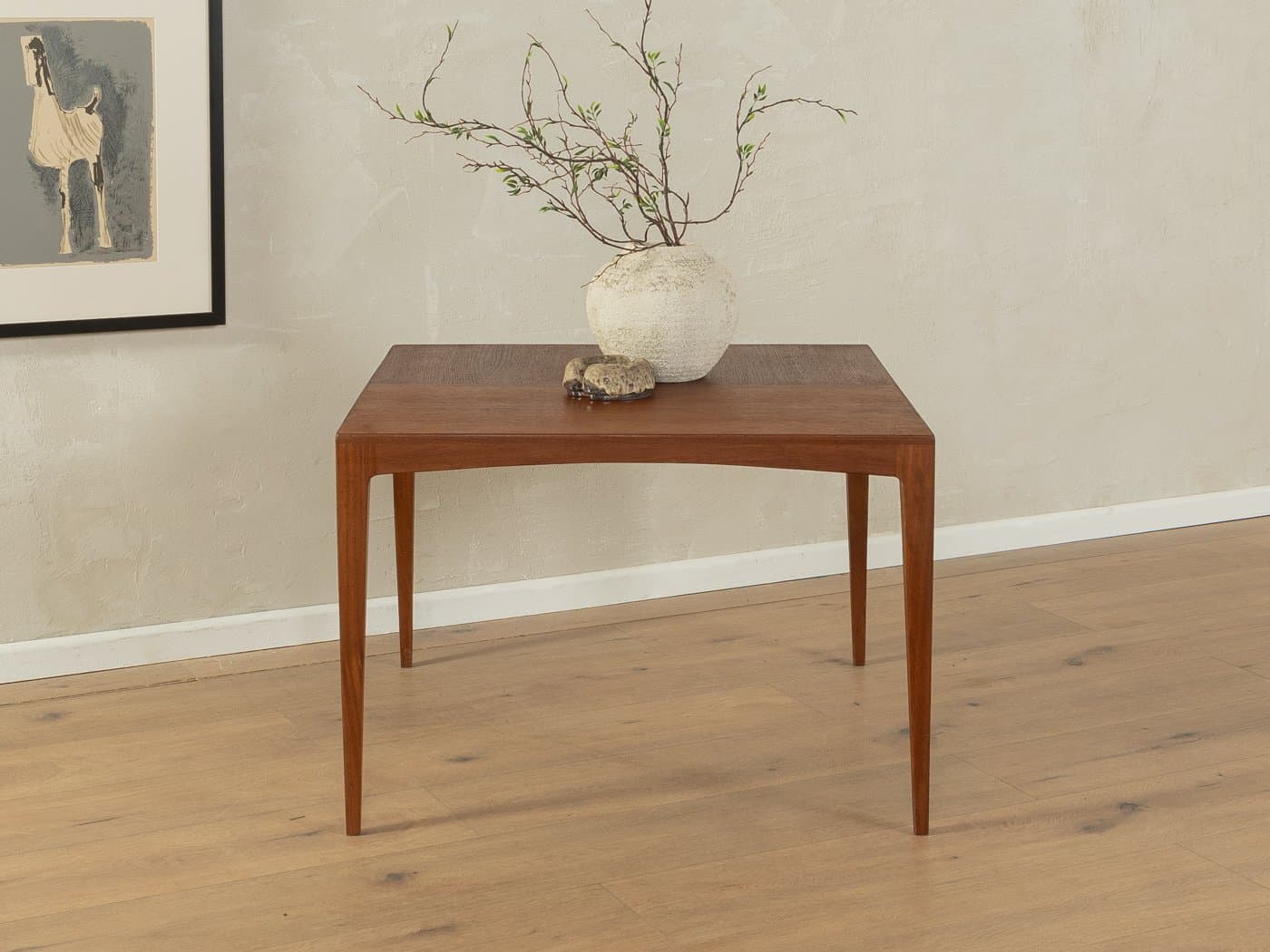 Stolik kawowy, teak brązowy, proj. F. X. Lutz, Niemcy, lata 50. - 286522