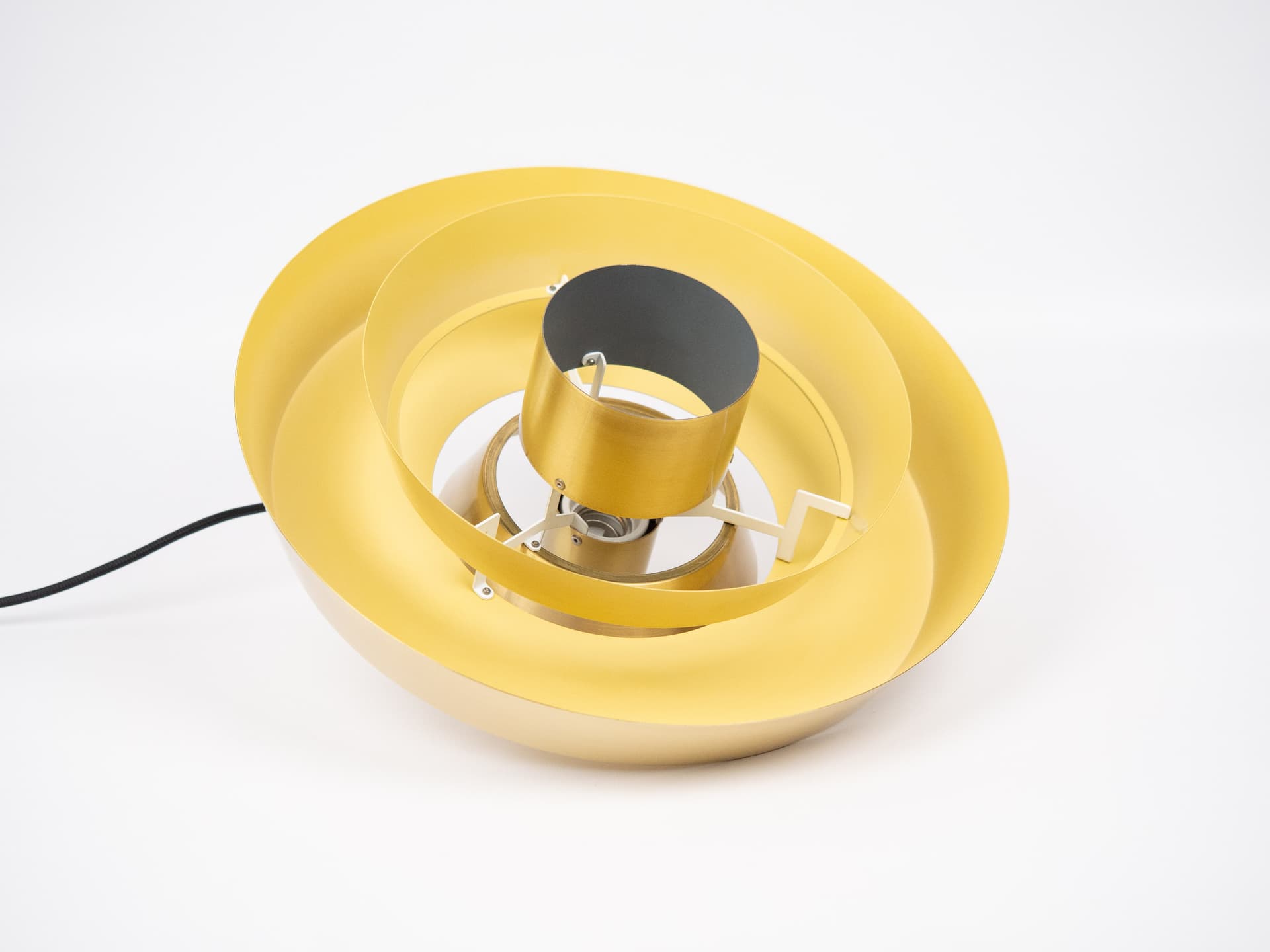 Pendant Lamp Nova, gold brass, by J. Hammerborg, Fog & Mørup, Denmark, 1960s. - 284319