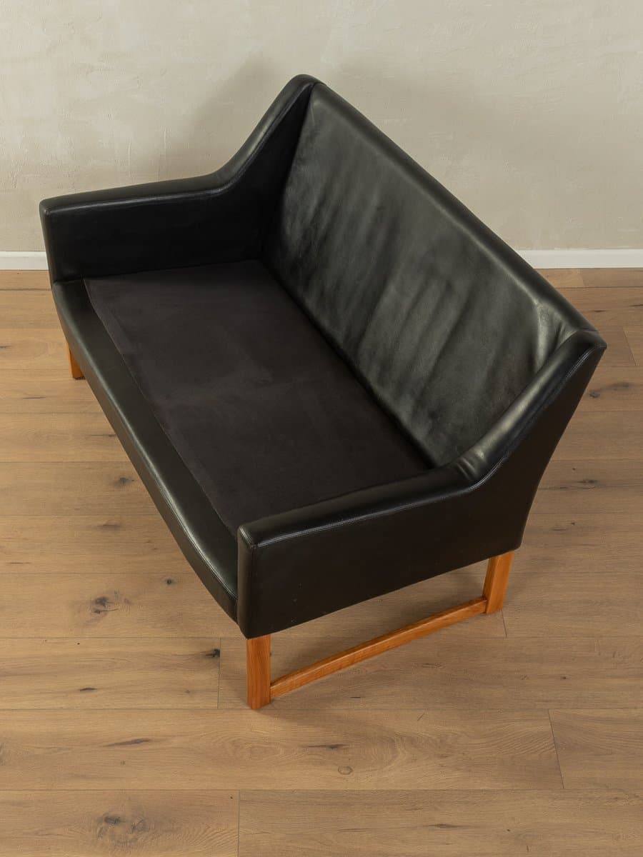 Sofa, black leather, by R. B. Glatzel, Kill International, Germany, 1960s. - 286519
