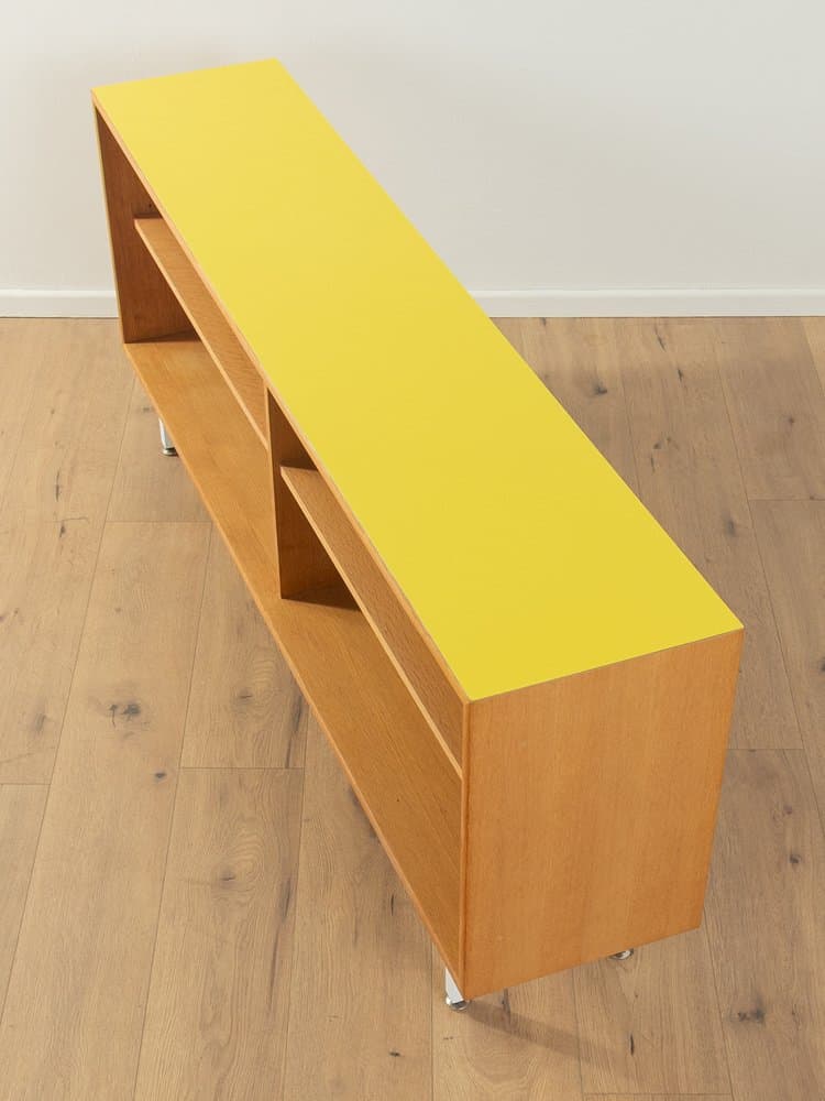 Sideboard, dąb brązowy, stal biała, WK Möbel, Niemcy, lata 60. - 286495