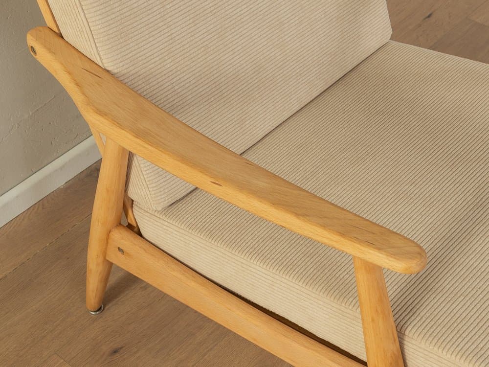 Fotel, jesion beżowy, Niemcy, lata 60. - 286450