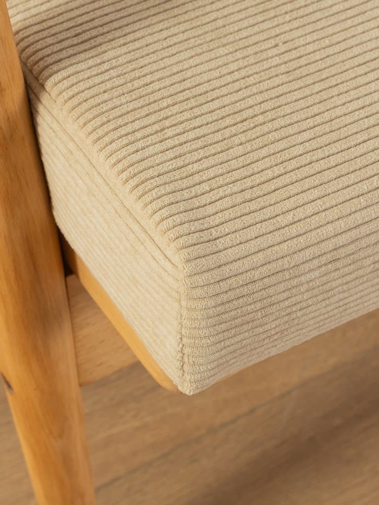 Fotel, jesion beżowy, Niemcy, lata 60. - 286451