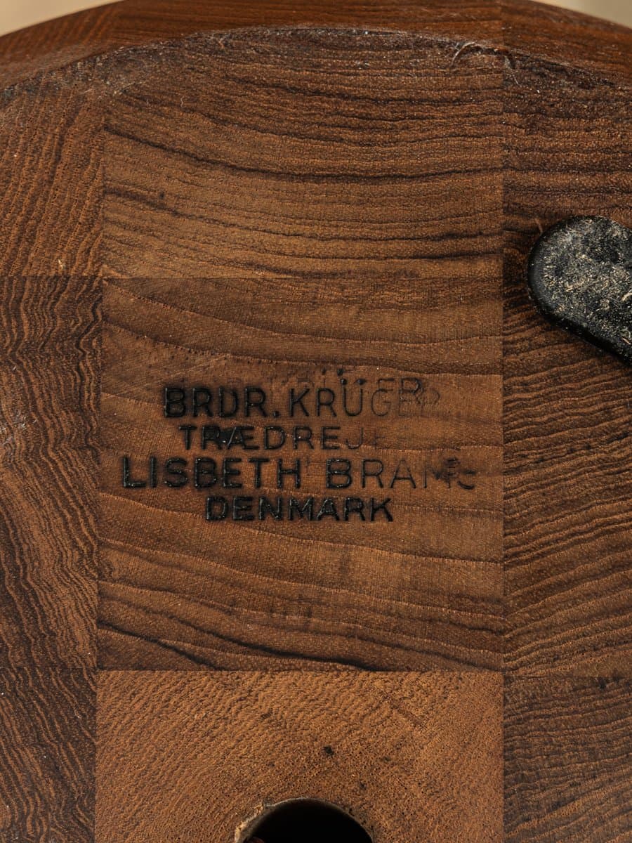 Lampa podłogowa, teak beżowy, proj. L. Brams, Dania, lata 60. - 286430