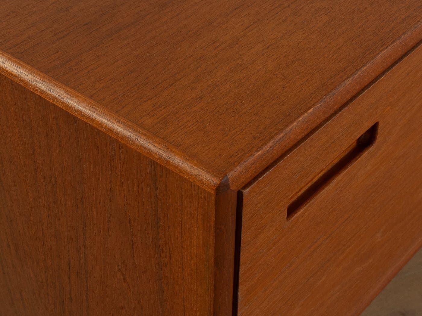 Komoda, teak, stal czarna, Dania, lata 60. - 286414