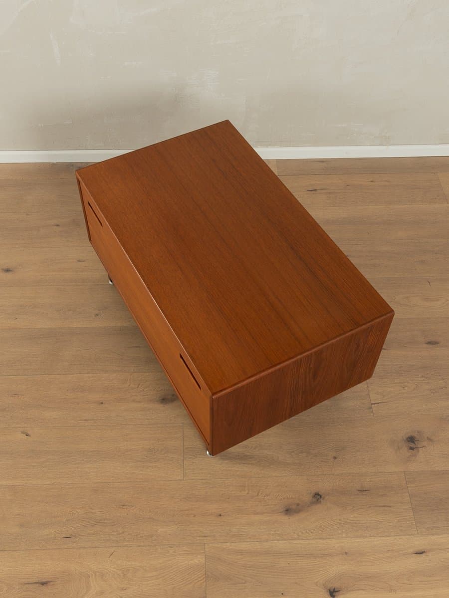 Komoda, teak, stal czarna, Dania, lata 60. - 286413