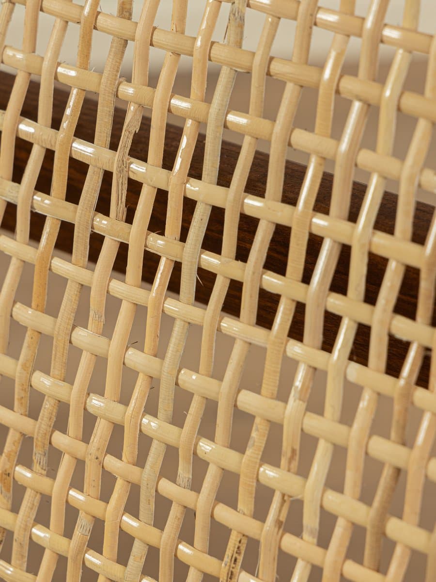 Sofa, teak brązowy, proj. H. Lohmeyer, Niemcy, lata 50. - 286394