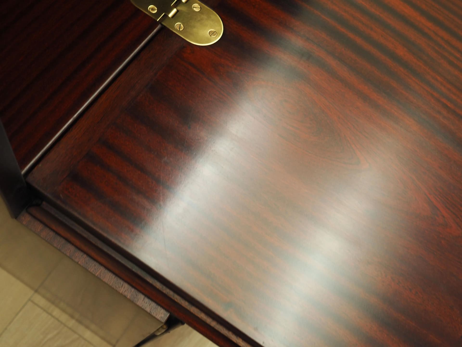 Biblioteczka, mahoń brązowy ciemny, Omann Jun, Dania, lata 70. - 21089