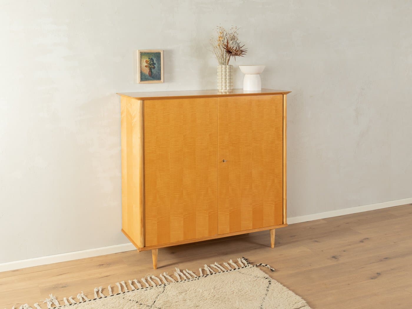 Komoda na bieliznę, brązowy, brzoza, Niemcy, lata 50. - 286368