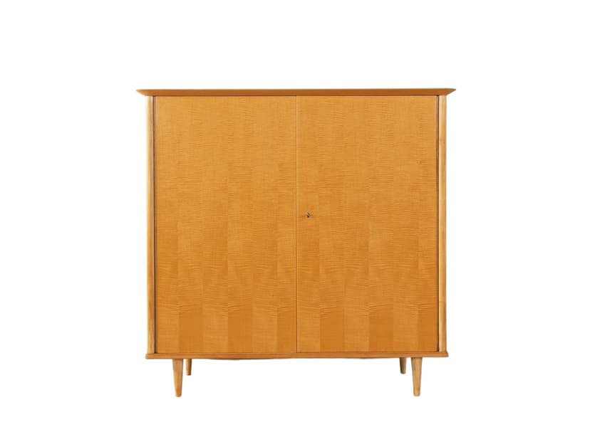 Komoda na bieliznę, brązowy, brzoza, Niemcy, lata 50.