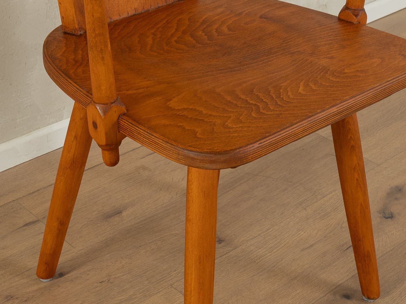 Fotel Brutalism, buk brązowy, Niemcy, lata 70. - 286341