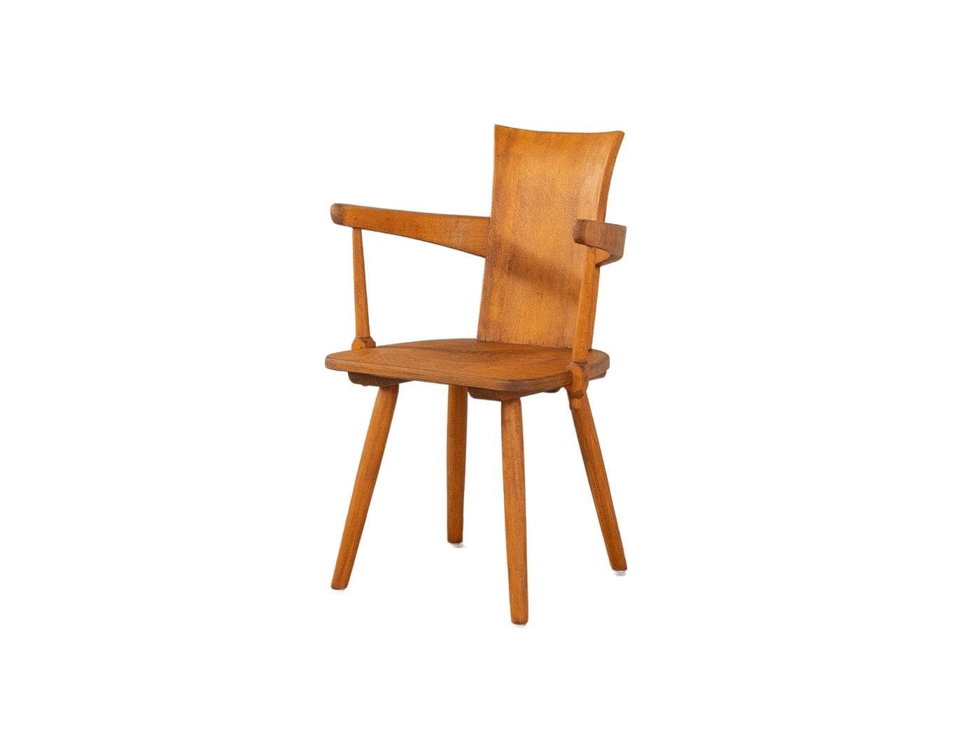 Fotel Brutalism, buk brązowy, Niemcy, lata 70.