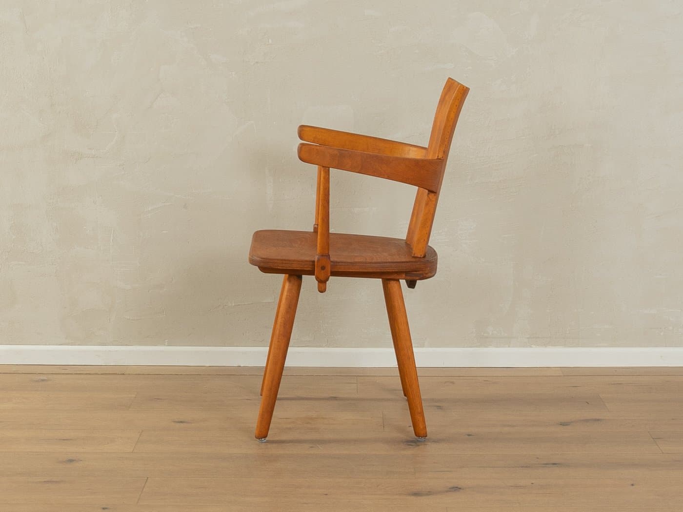 Fotel Brutalism, buk brązowy, Niemcy, lata 70. - 286338