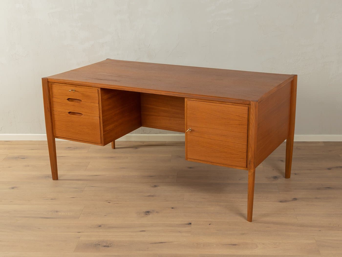 Desk, brown teak, Wilhelm Renz, Germany, 1960s - 286310