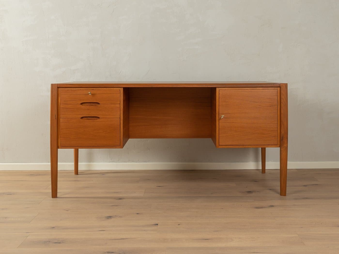 Desk, brown teak, Wilhelm Renz, Germany, 1960s - 286311
