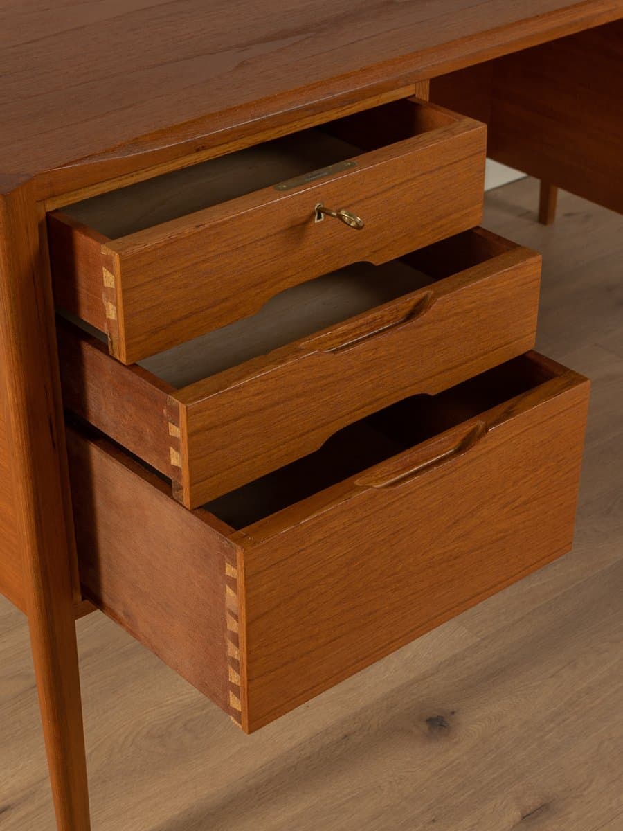 Desk, brown teak, Wilhelm Renz, Germany, 1960s - 286317