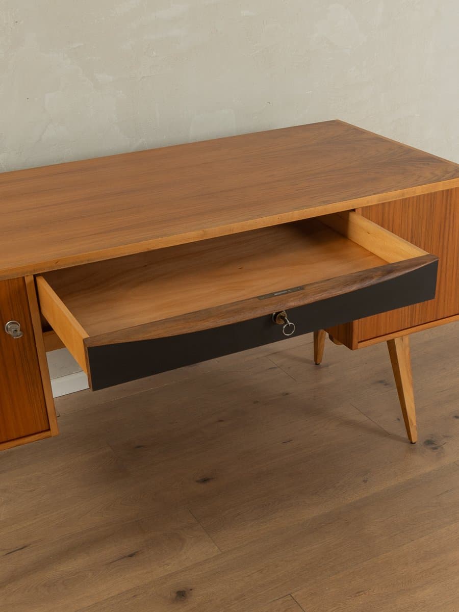 Desk, brown walnut, Germany, 1950s - 286301