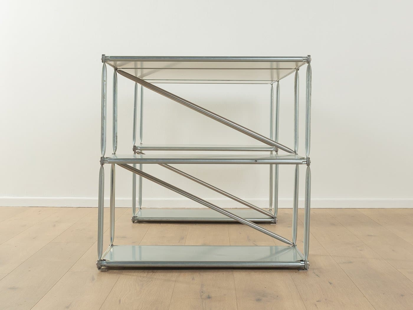 Desk System 180, silver stainless steel, Germany, 1980s. - 286279