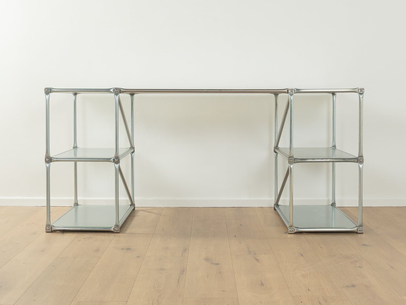 Desk System 180, silver stainless steel, Germany, 1980s. - 286278