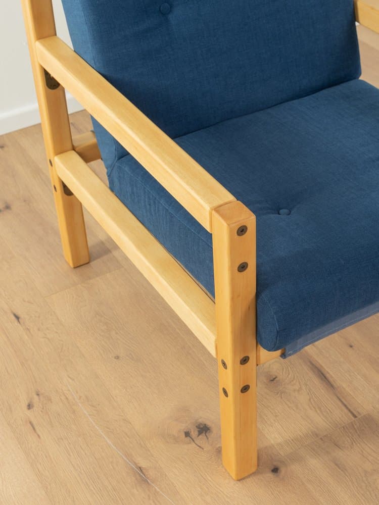 Zestaw dwóch foteli, buk niebieski, Flötotto, Niemcy, lata 70. - 286274