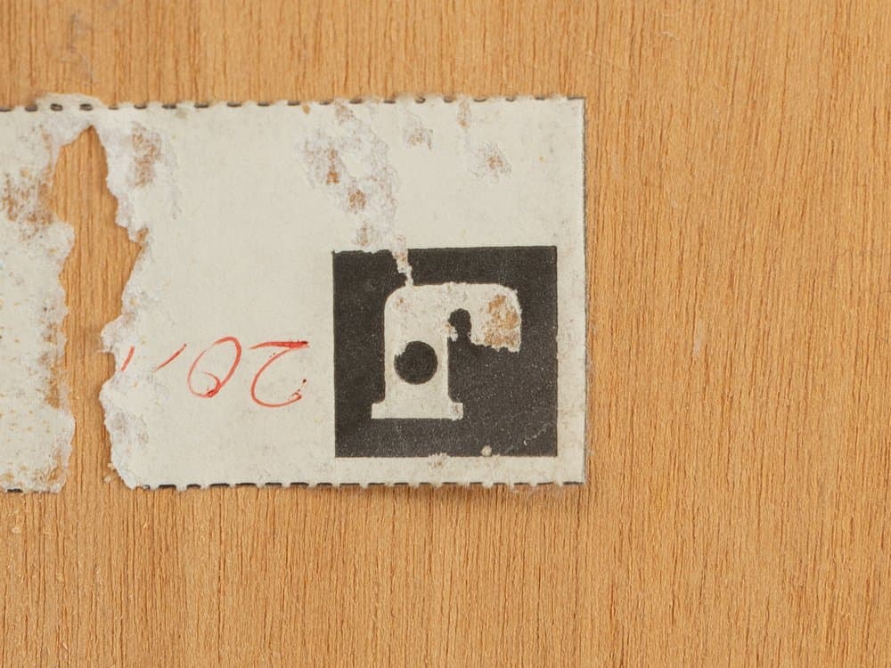 Komoda, brązowy wiąz, stal biały, Niemcy, lata 60. - 286243