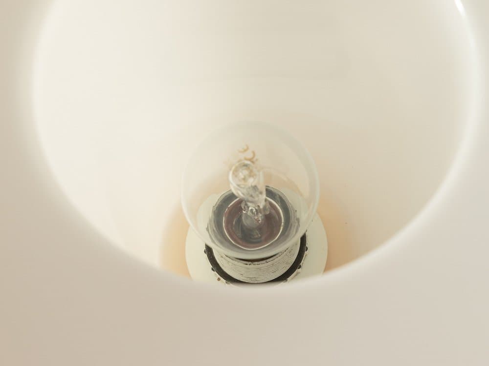 Lampa stołowa, porcelana czerwona, proj. B. Wiinblad, Rosenthal, Niemcy, lata 70. - 286205