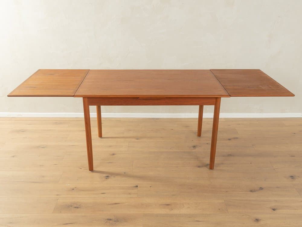 Dining table, brown teak, by P. Hundevad, Denmark, 1960s. - 286170