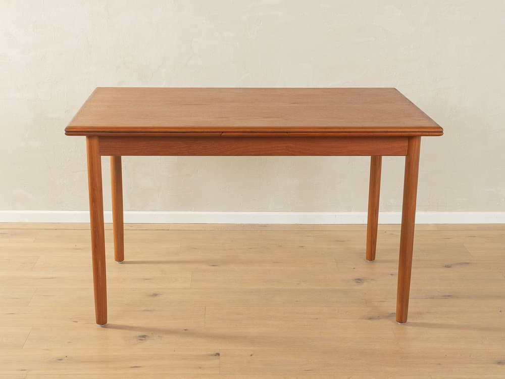 Dining table, brown teak, by P. Hundevad, Denmark, 1960s. - 286167
