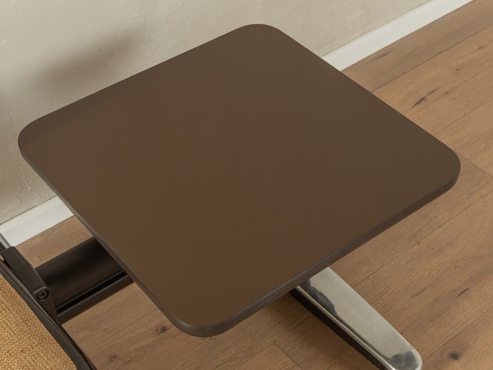 Ławka do poczekalni, brązowy, plastik stal tkanina, proj. G. Lange, Niemcy, lata 70. - 286135