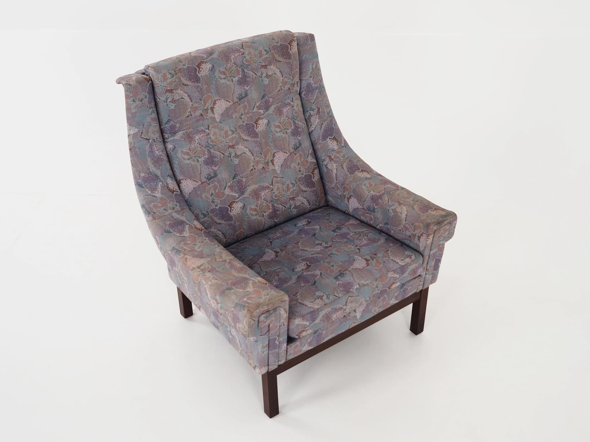 Armchair, violet, beech, Denmark, 1960s - 21058