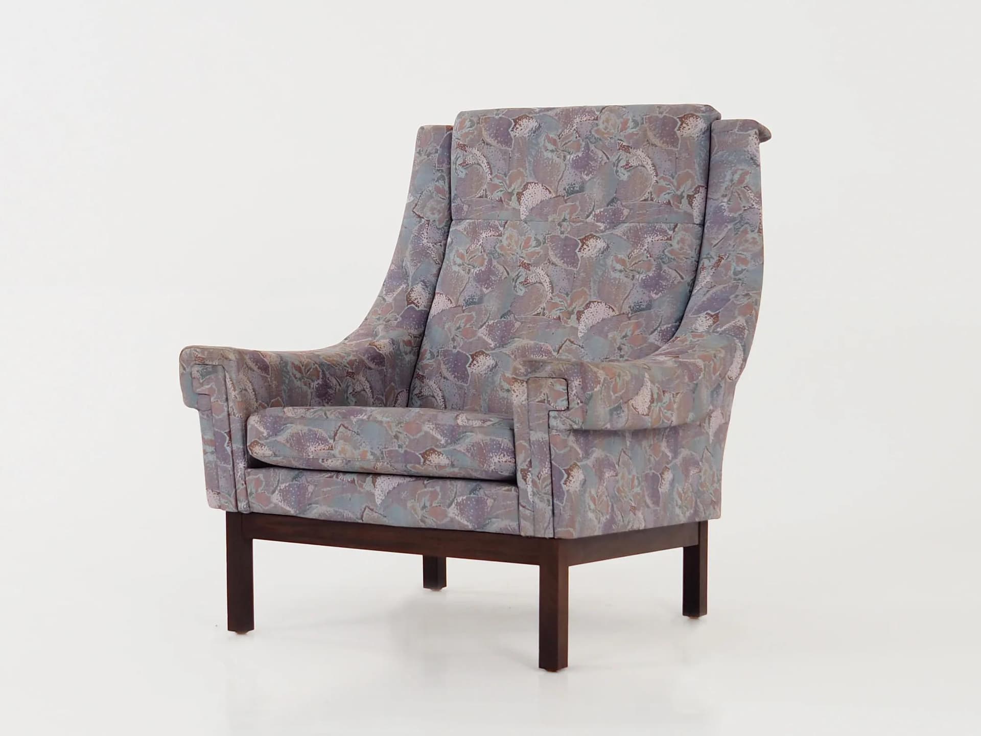Armchair, violet, beech, Denmark, 1960s - 21056