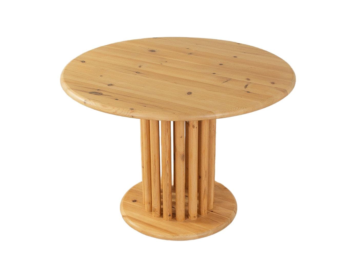 Stół jadalniany, sosna brązowy, Niemcy, lata 80.