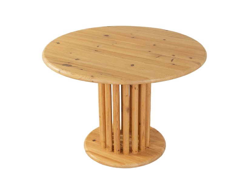 Stół jadalniany, sosna brązowy, Niemcy, lata 80.