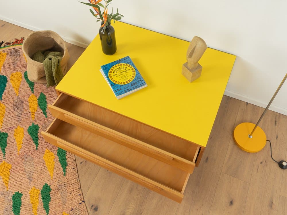 Komoda, dąb brązowy, stal biała, WK Möbel, Niemcy, lata 60. - 286066