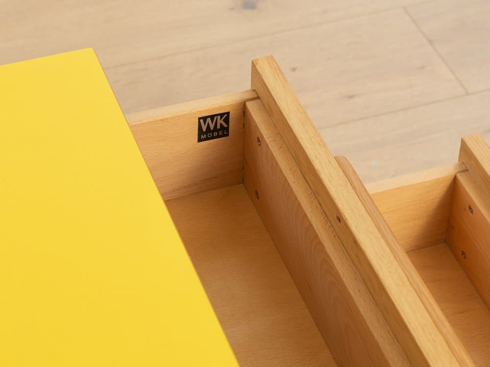 Komoda, dąb brązowy, stal biała, WK Möbel, Niemcy, lata 60. - 286068