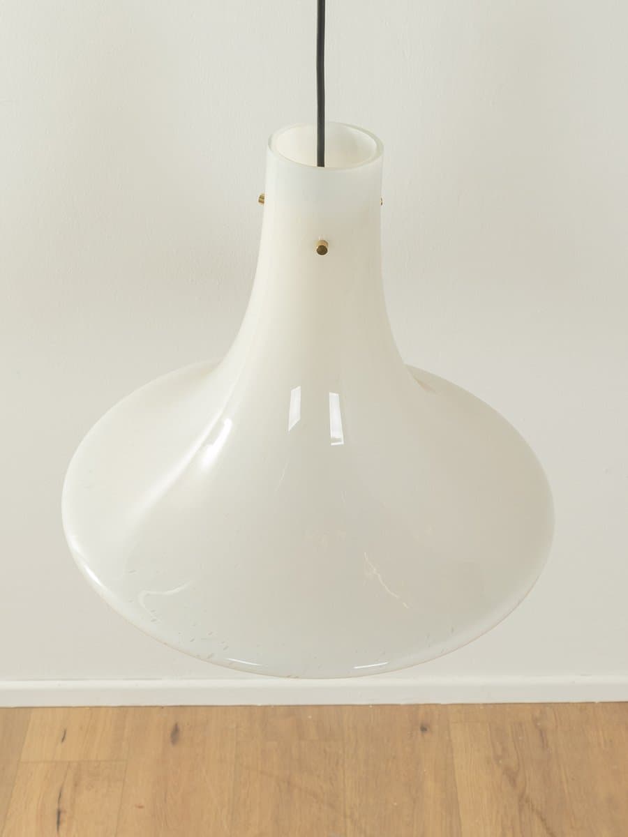 Lampa wisząca, Limburg, szkło opalowe białe, Niemcy, lata 70. - 285931