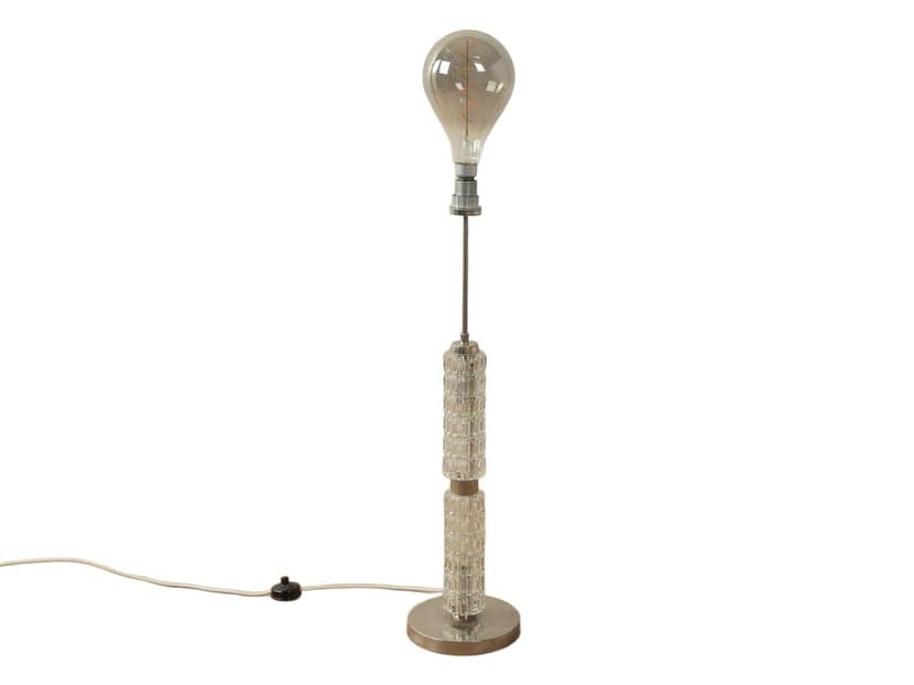 Lampa podłogowa, transparentny plastik, Niemcy, lata 70.