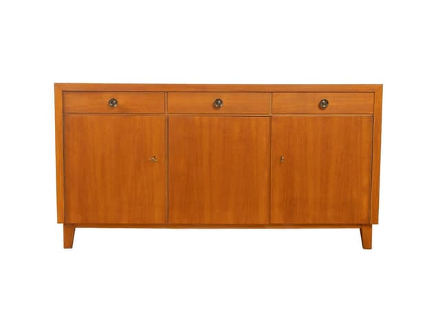 Kredens, brązowy, orzech, Niemcy, lata 50. - WYMIARY