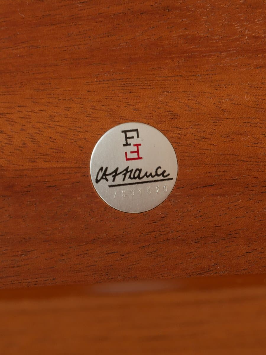 Stolik kawowy Moduline, teak brązowy, proj. O. Gjerløv-Knudsen, T. Lind, France & Son, Dania, lata 60. - 285806