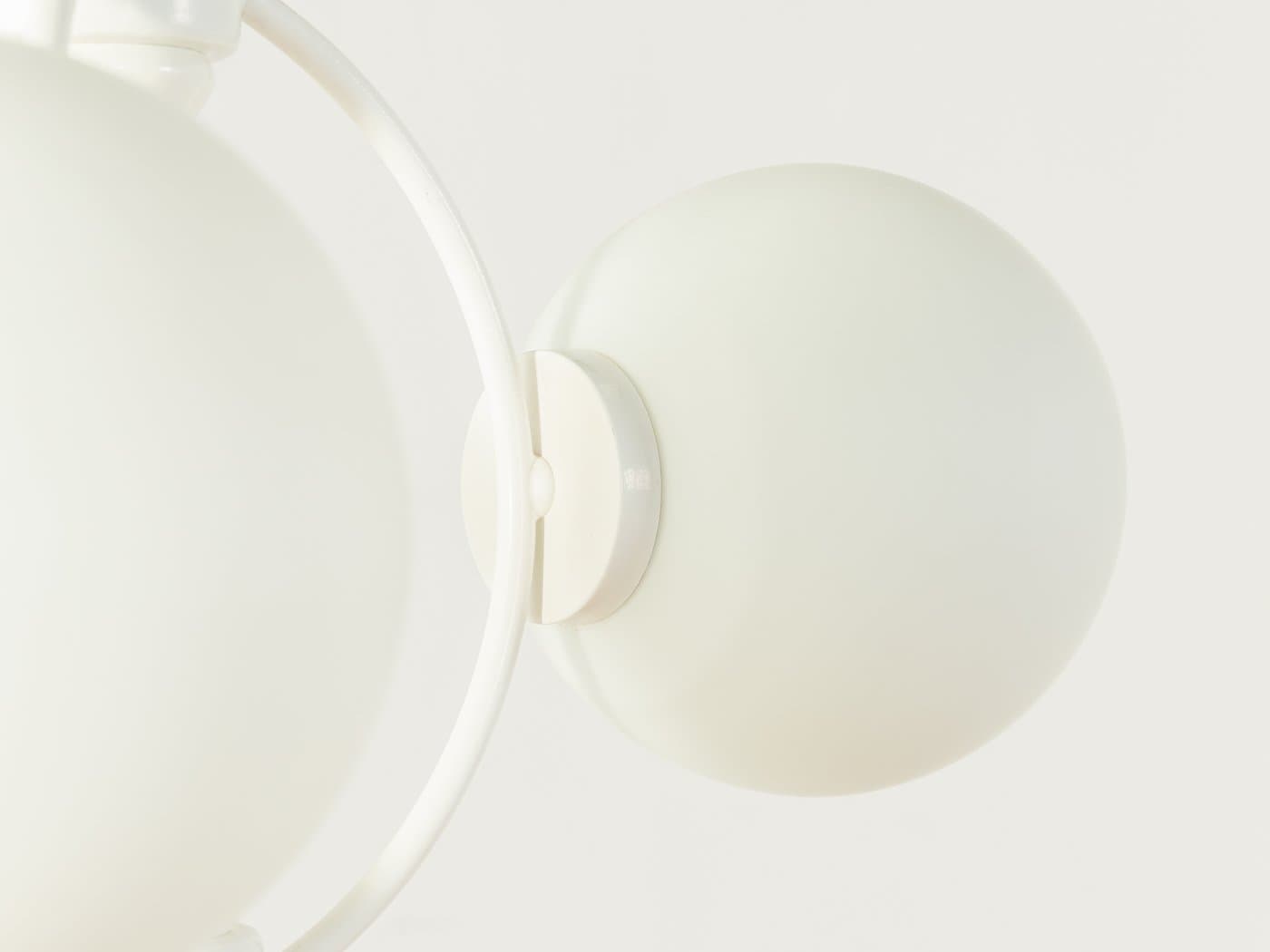 Pendant Lamp Space Age, white, metal, glass, Germany, 1970s. - 285778