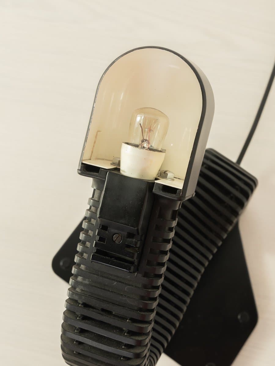 Desk lamp Kobra, black, metal, plastic, by K. Kurokawa, Japan, 1970s. - 285766