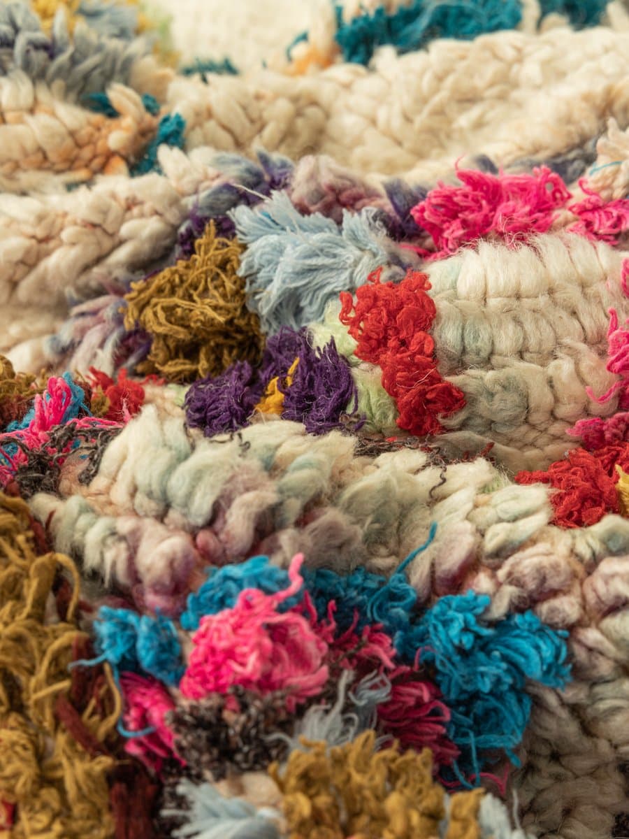 Dywan Azilal, 275x130 cm, multikolor, bawełna, Maroko, lata 70. - 285702