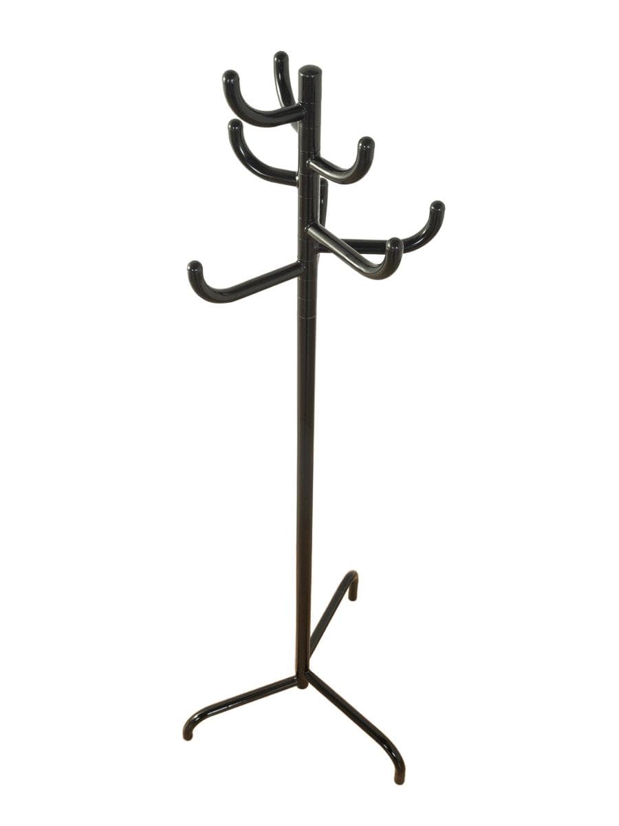 Wieszak stojący Postmodern, metal czarny, proj. R. Andersson, Ikea, Szwecja, lata 80.