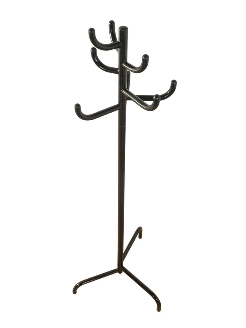 Wieszak stojący Postmodern, metal czarny, proj. R. Andersson, Ikea, Szwecja, lata 80.