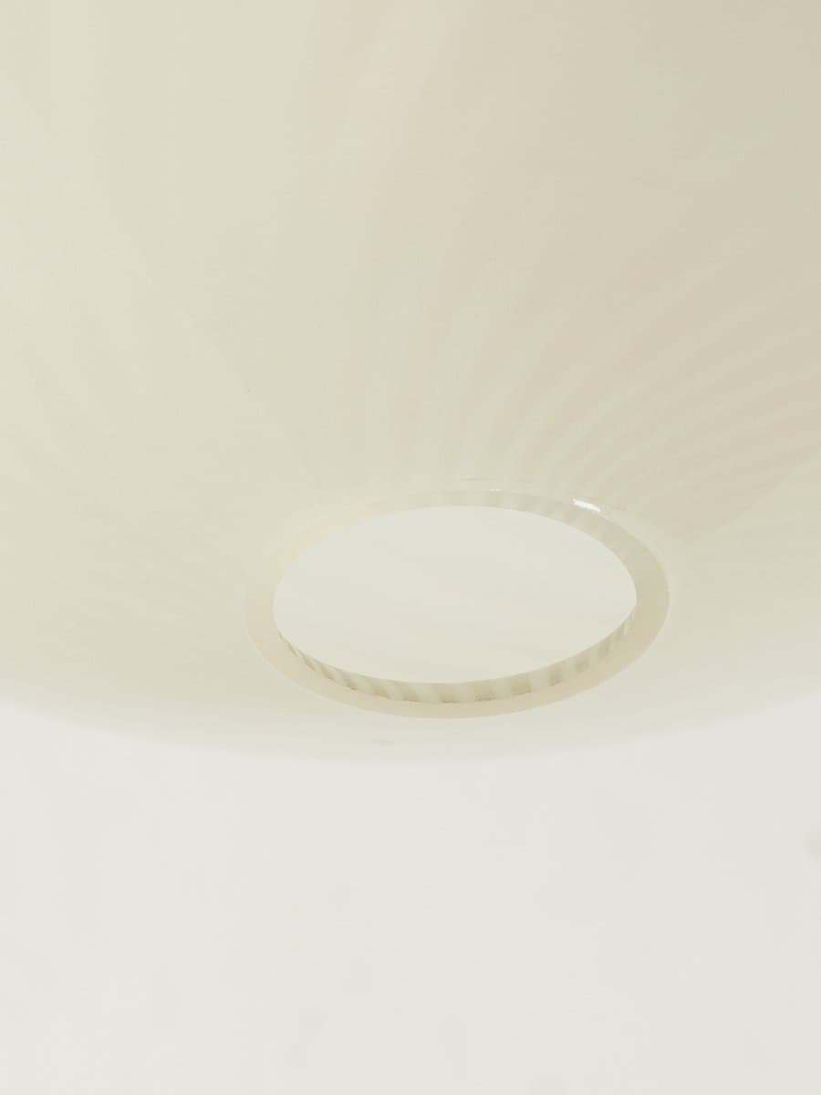 Lampa sufitowa Bauhaus, szkło białe, Niemcy, lata 50. - 285666