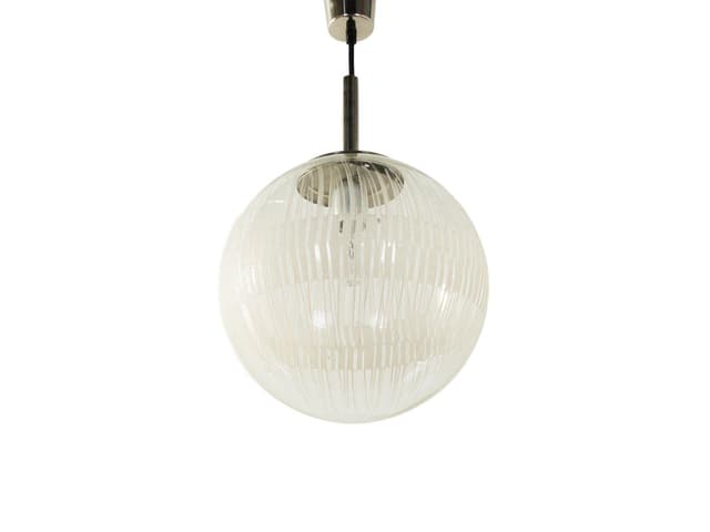 Lampa sufitowa, kryształ transparentny, Leclaire & Schäfer, Niemcy, lata 60. - WYMIARY