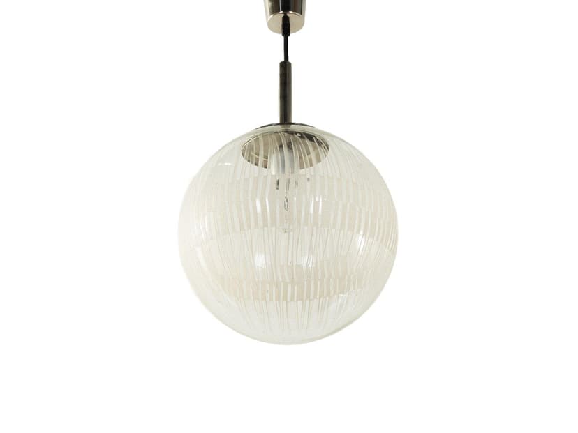 Lampa sufitowa, kryształ transparentny, Leclaire & Schäfer, Niemcy, lata 60.