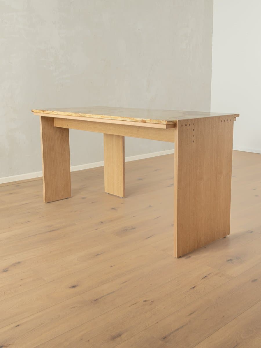 Desk, beige oak, beige onyx, Germany, 1960s - 285625