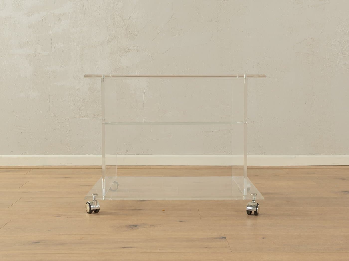 Stolik boczny, transparentny, akryl, Niemcy, lata 60. - 285614