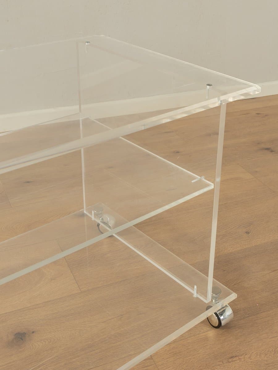 Stolik boczny, transparentny, akryl, Niemcy, lata 60. - 285616