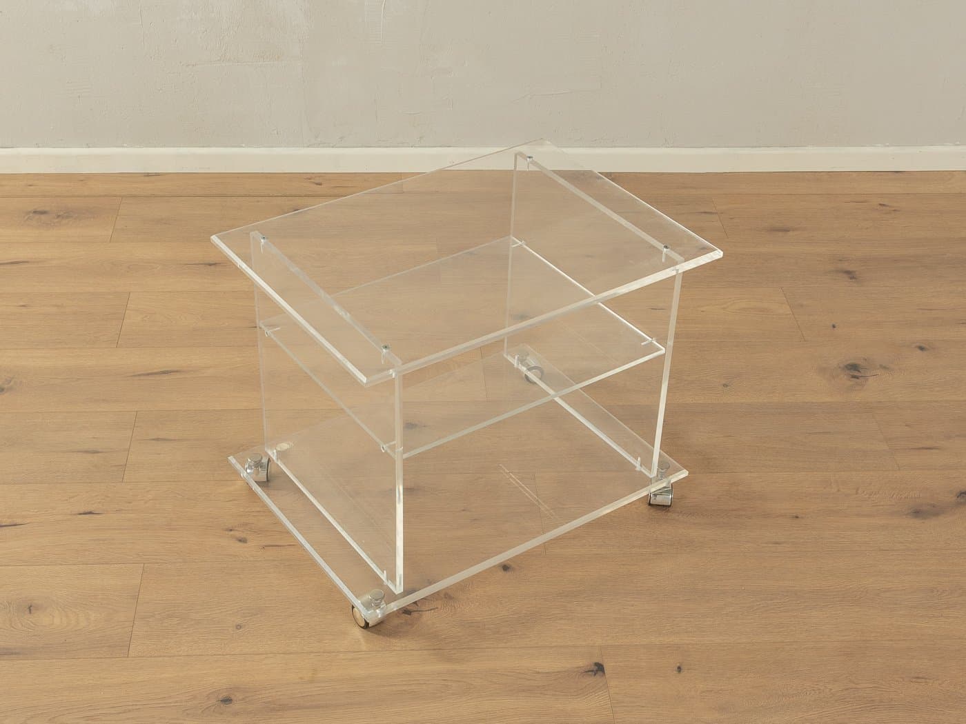 Stolik boczny, transparentny, akryl, Niemcy, lata 60. - 285611